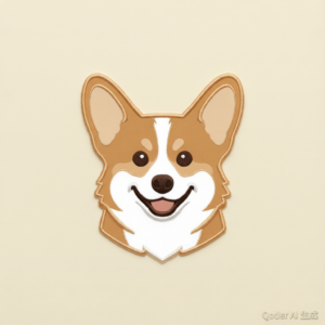 Embroidered Hanging Charm - Corgi