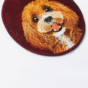 Double-sided Cocker Spaniel embroidered pet charm Detailed keyring by HACHI TAMA