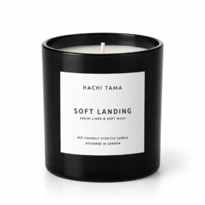 Soft Landing Black Jar Candle – Gift for Pet Lovers | HACHI TAMA
